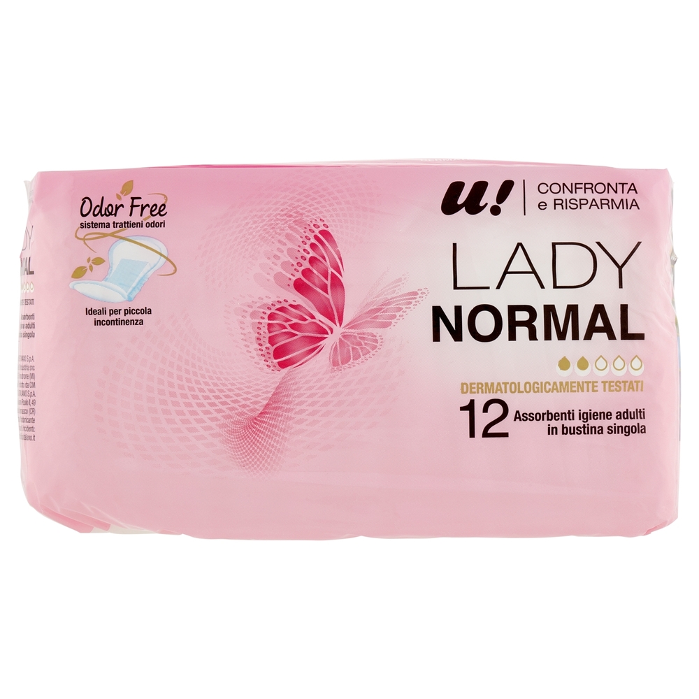 12 Assorbenti Lady Normal U! Confronta e Risparmia